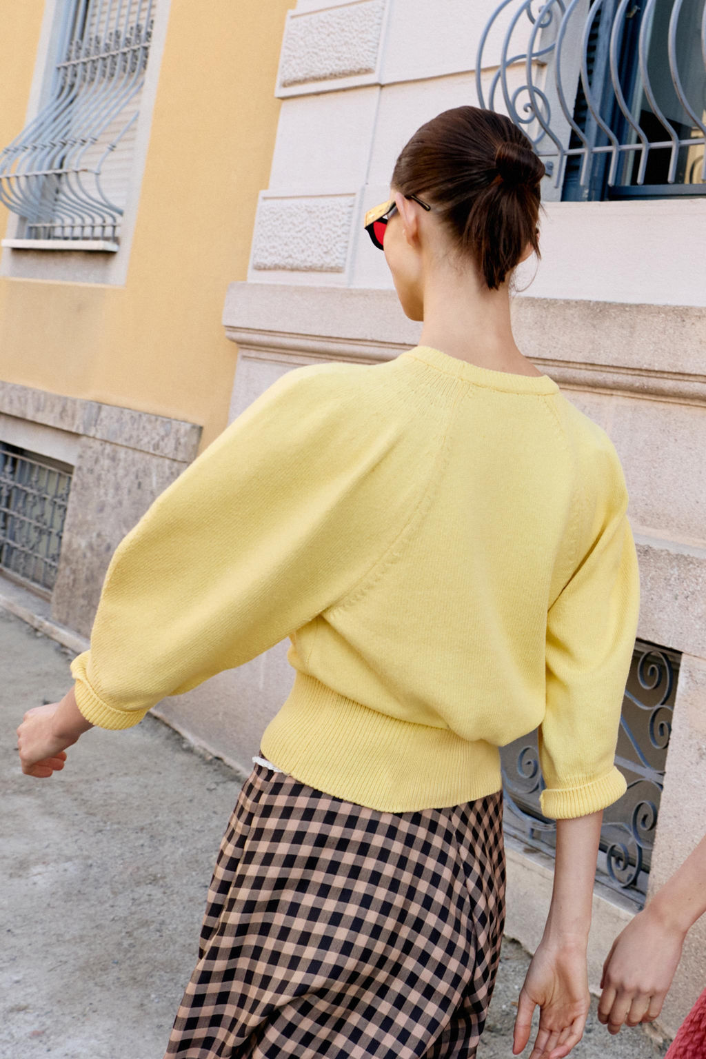 JERSEY PUNTO MANGA ABULLONADA / Amarillo - Zara фото 5