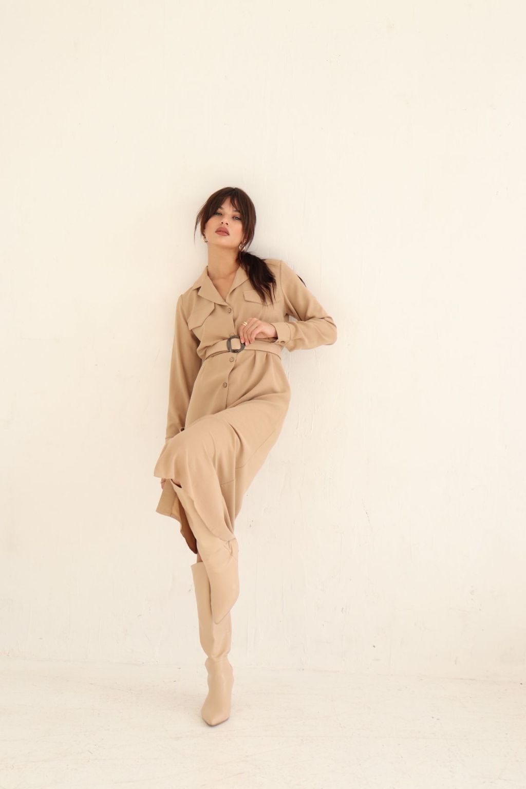 Платье-рубашка с английским воротником - Martichelli фото 131