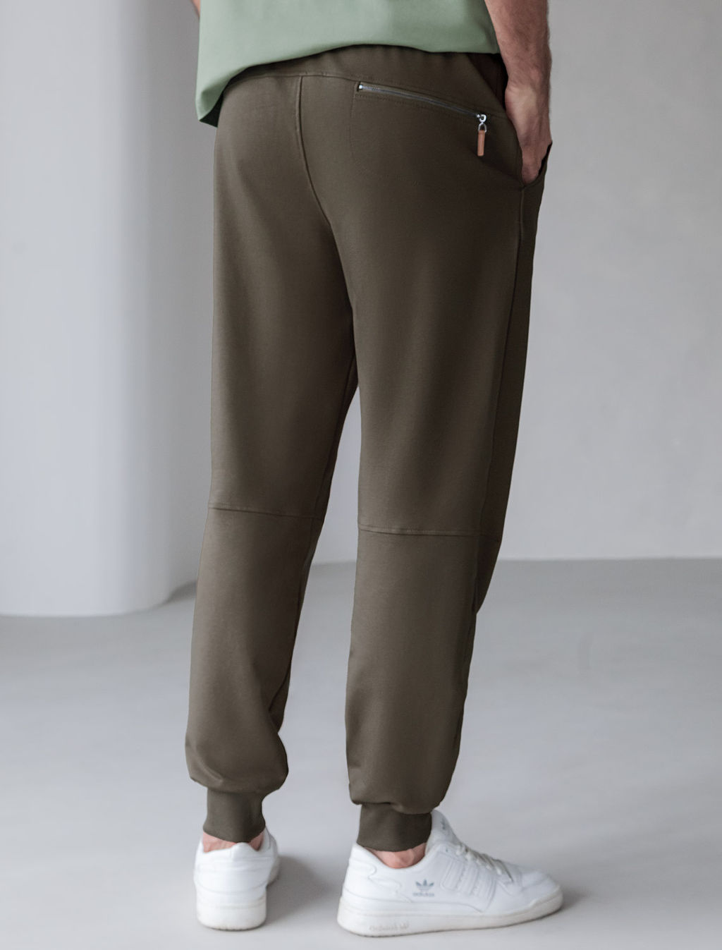 VILATTE / Брюки-джоггеры из эластичного футера двунитки  фото 3