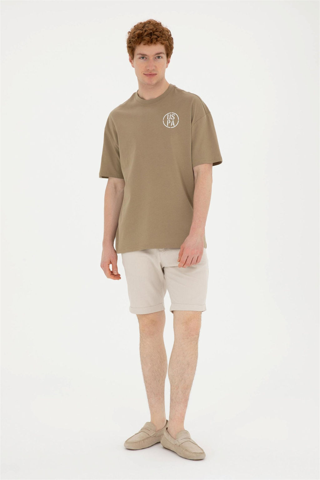 Мужская футболка цвета хаки Неожиданная скидка в корзине - U.s. polo assn фото 4