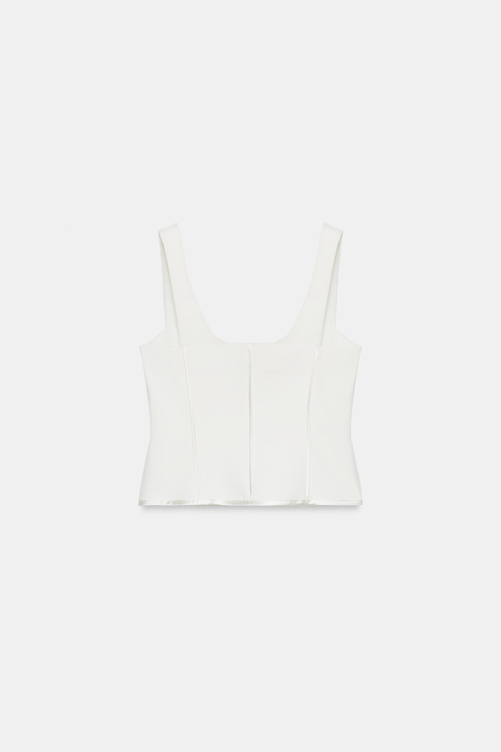 TOP BUSTIER VIVOS SATINADOS / Blanco roto - Zara фото 8