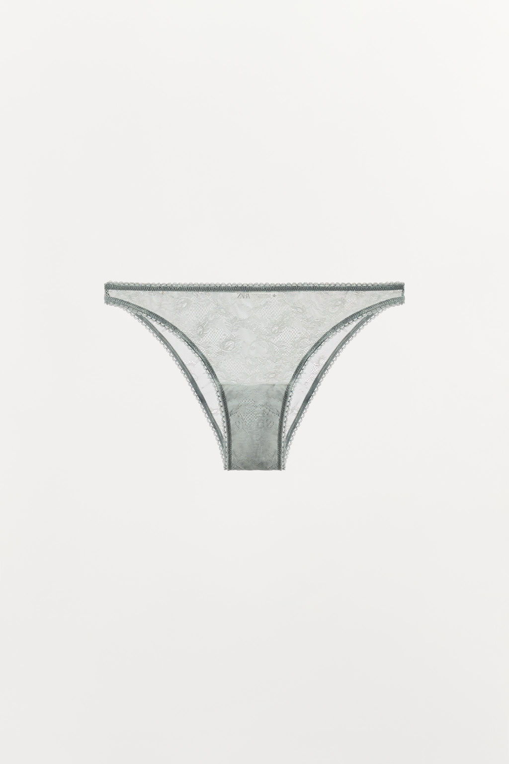 BRAGUITA MESH PUNTILLA / Gris - Zara фото 3