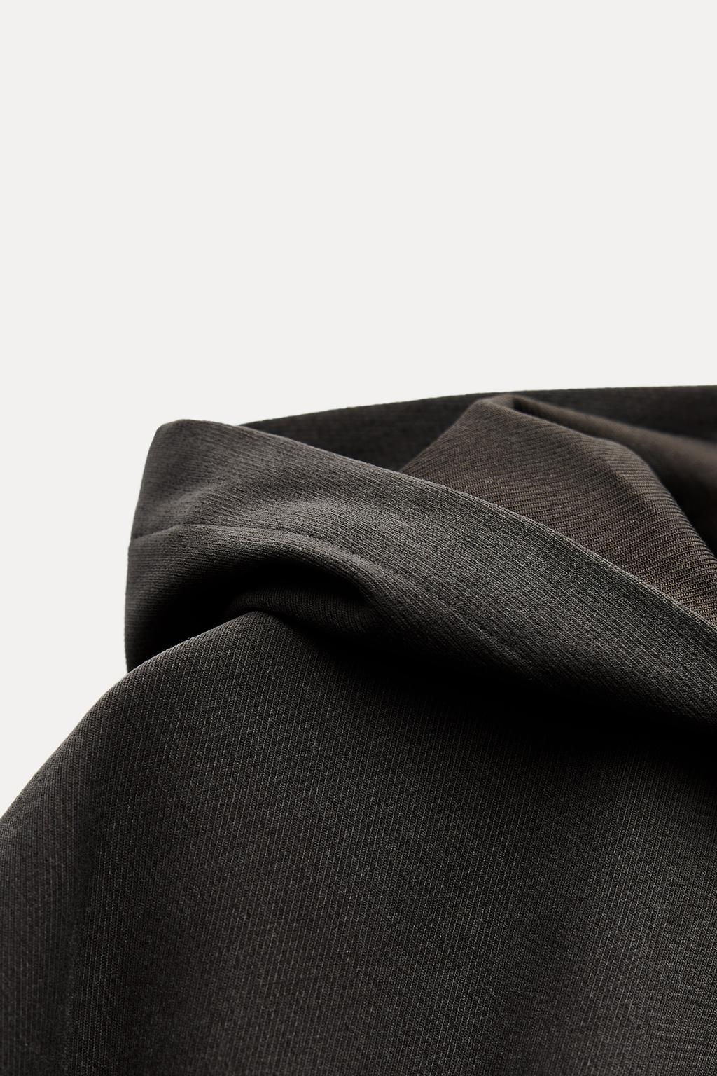 TEXTURED BOMBER JACKET WITH HOOD - Zara фото 6