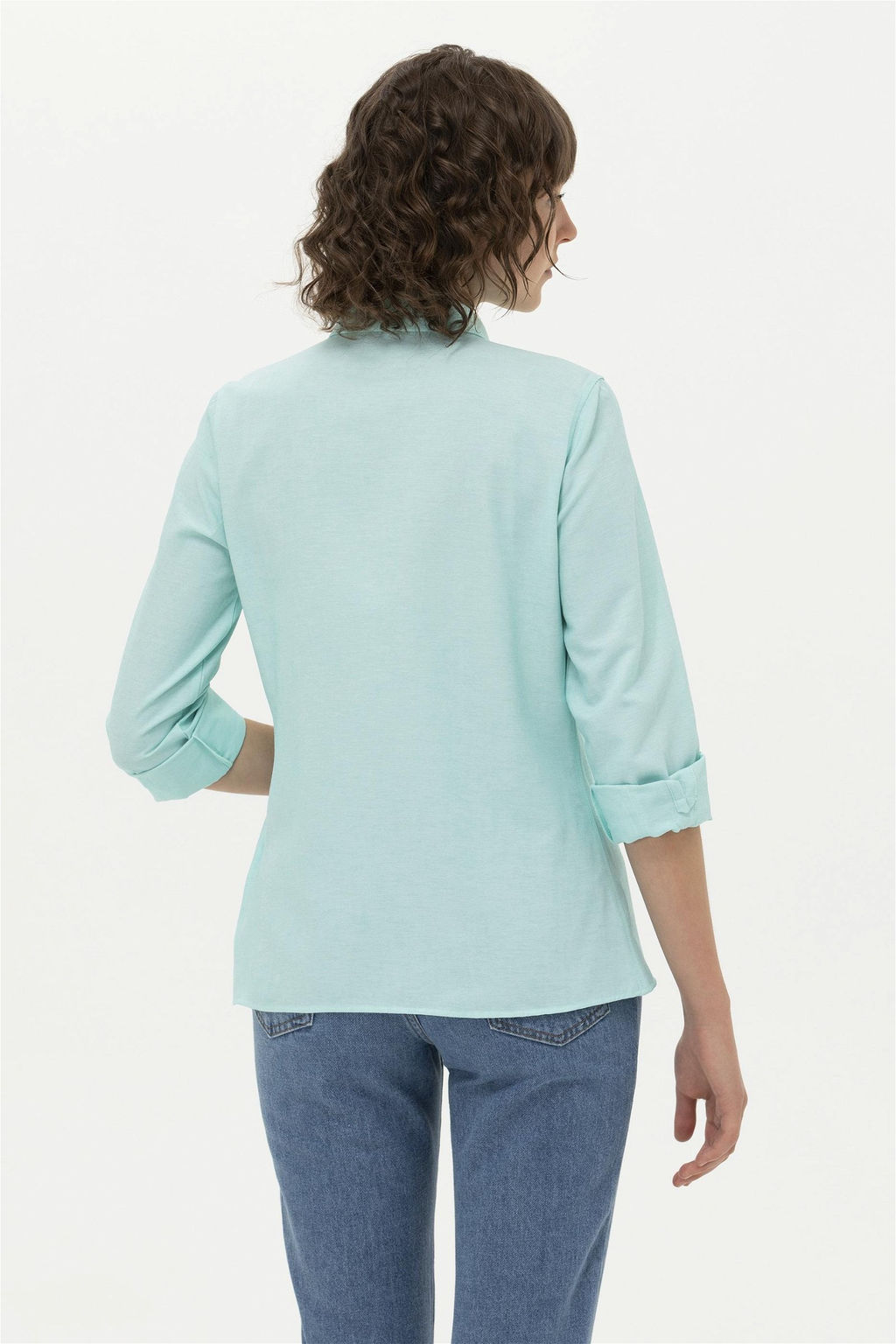 U. S. Polo Assn Женская мятная базовая рубашка с длинным рукавом - U.s. polo assn фото 12