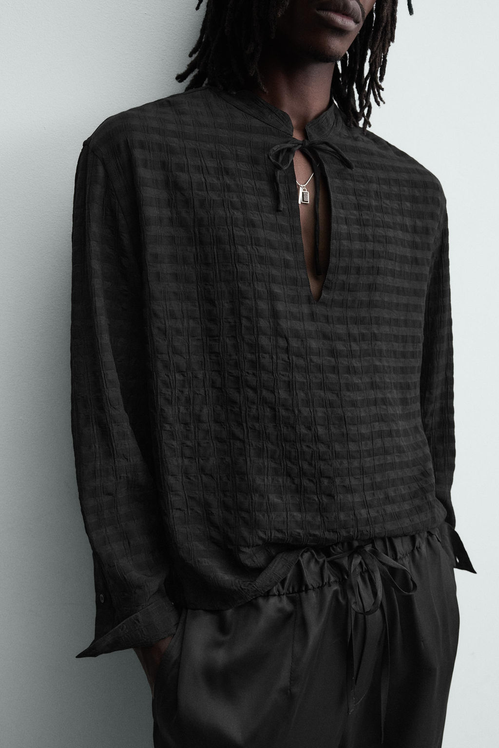 FLUID TEXTURED POLO SHIRT - Zara фото 6