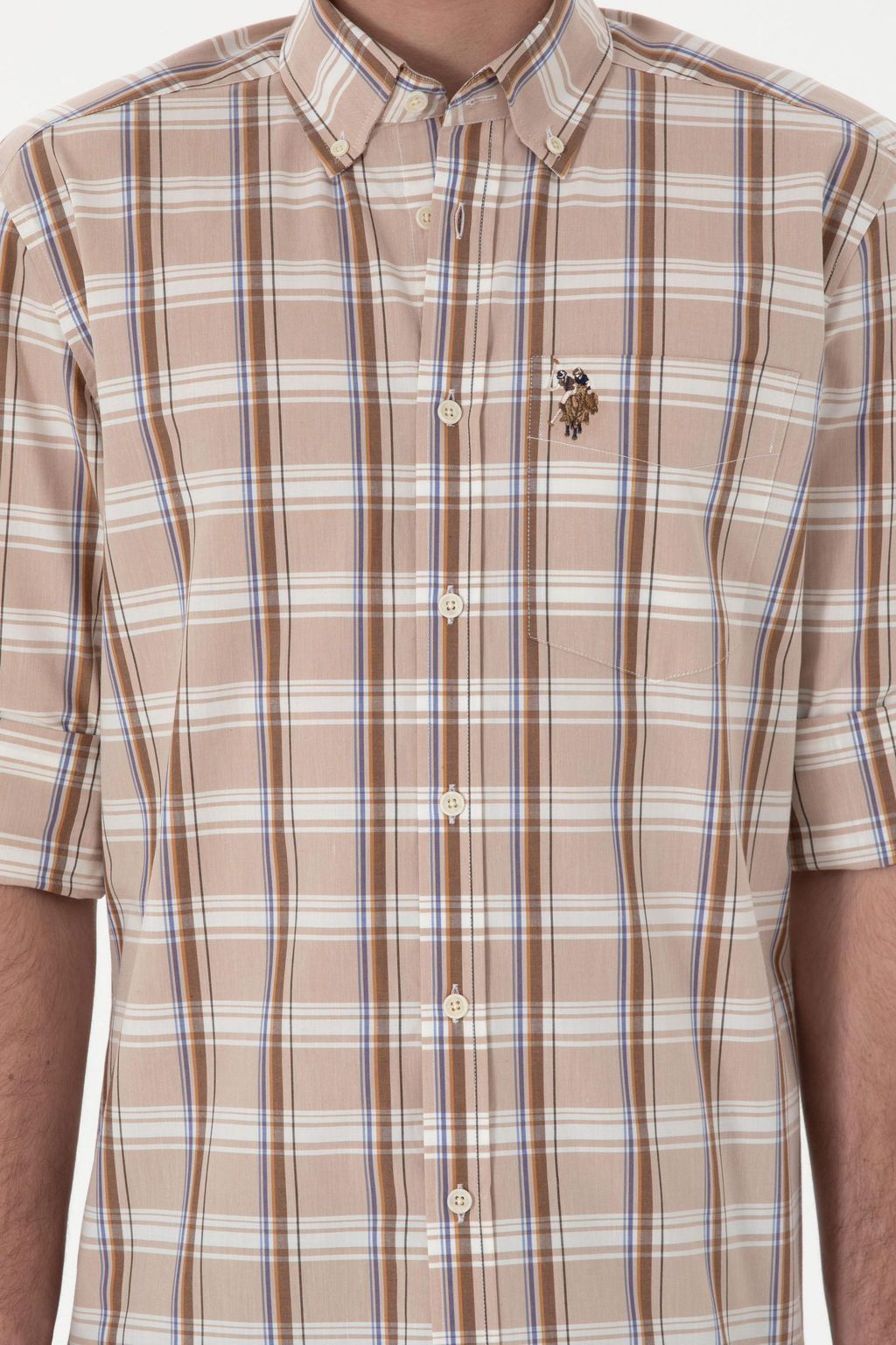 Erkek A__k Haki Uzun Kollu G_mlek Sepette S_rpriz _ndirim - U.s. polo assn фото 6