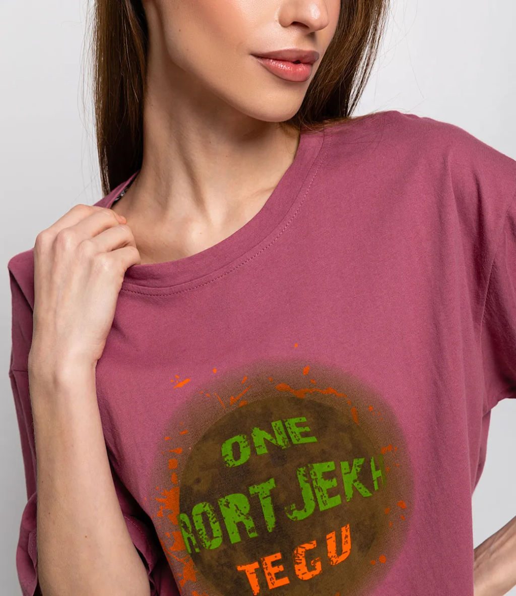 Футболка #БШ2257 (1), брусничный