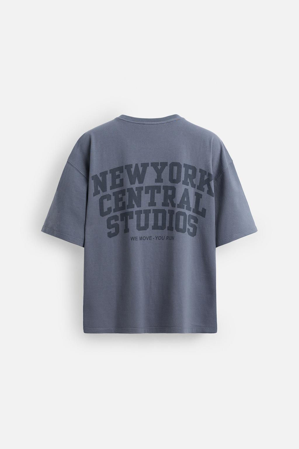 FADED T-SHIRT WITH SLOGANS - Zara фото 8