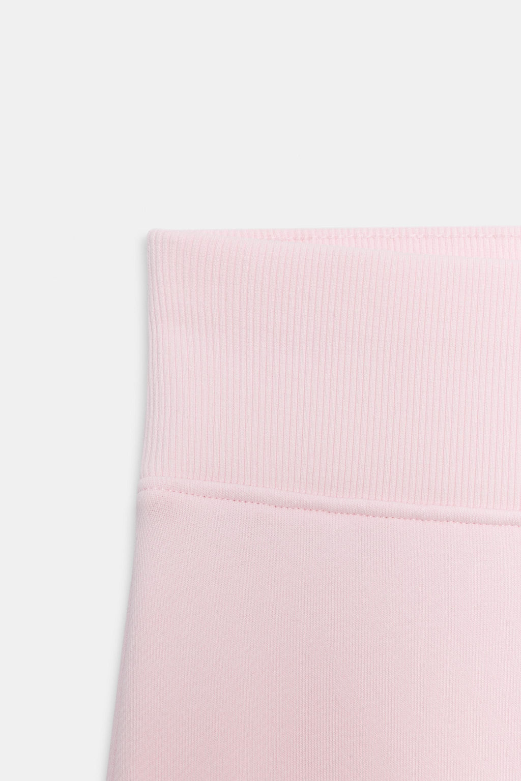 PANTAL?N FELPA FLARE / Rosa pastel
