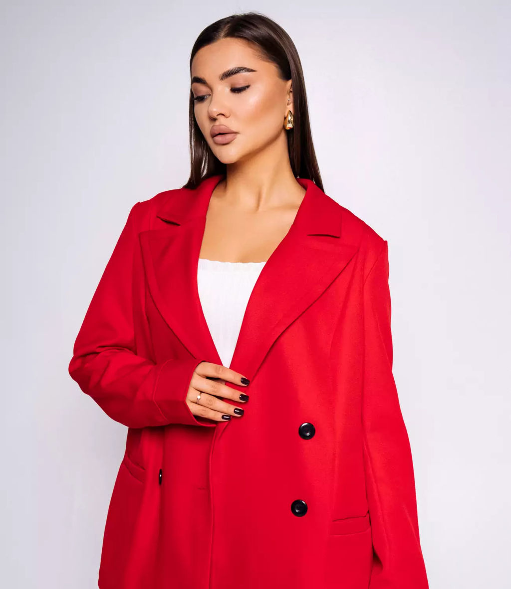Пиджак #БШ2836, красный