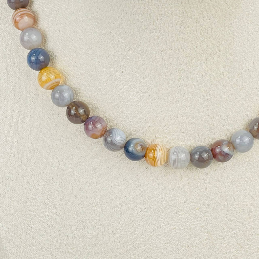 Колье из ботсванского Агата - Радуга самоцветов фото 2