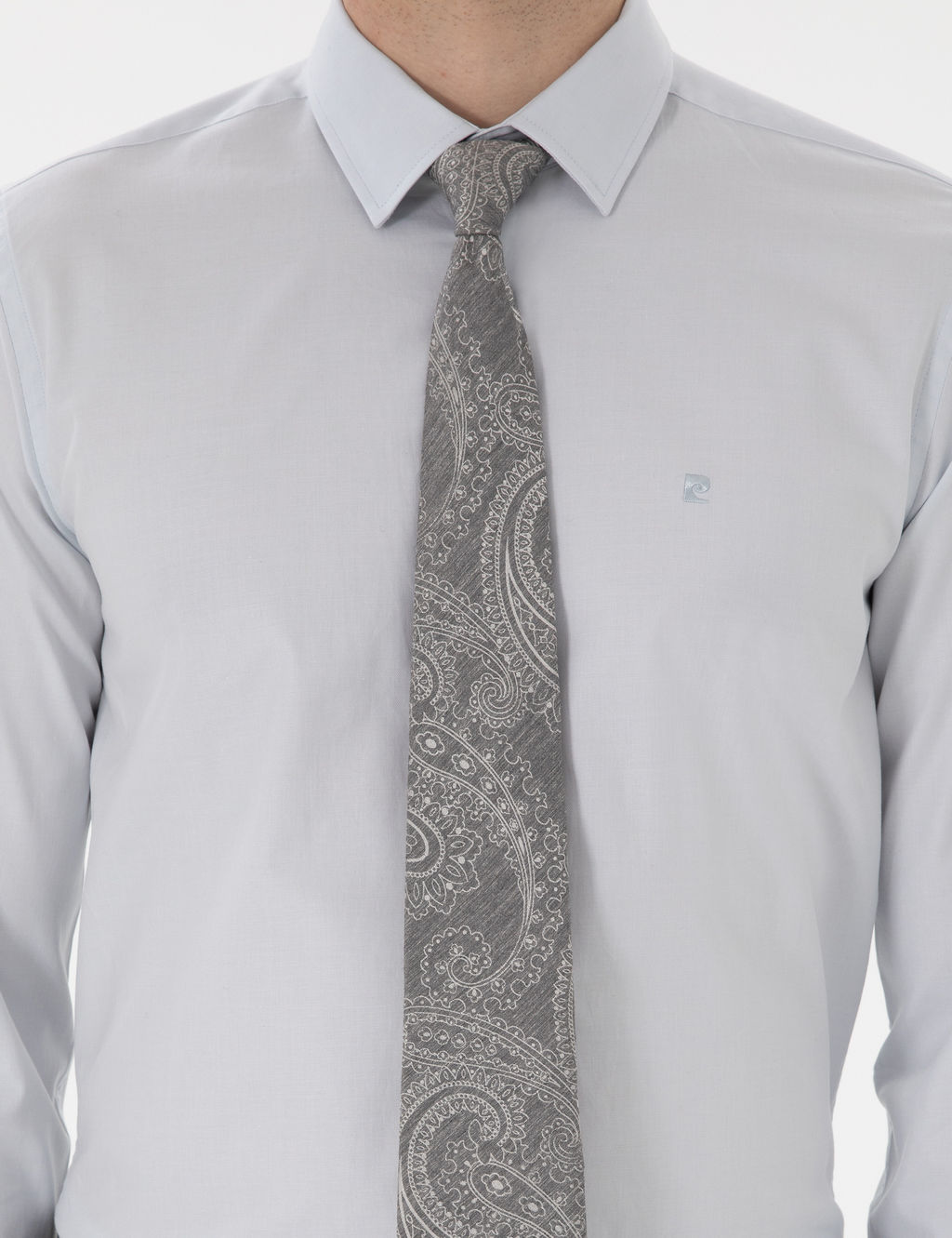 A__k Mavi Slim Fit Uzun Kollu Basic G_mlek