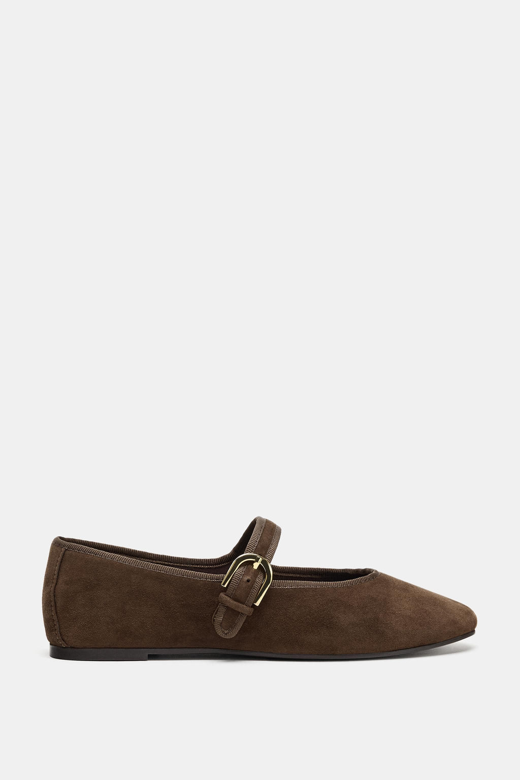 SUEDE BALLET FLATS - Zara фото 9