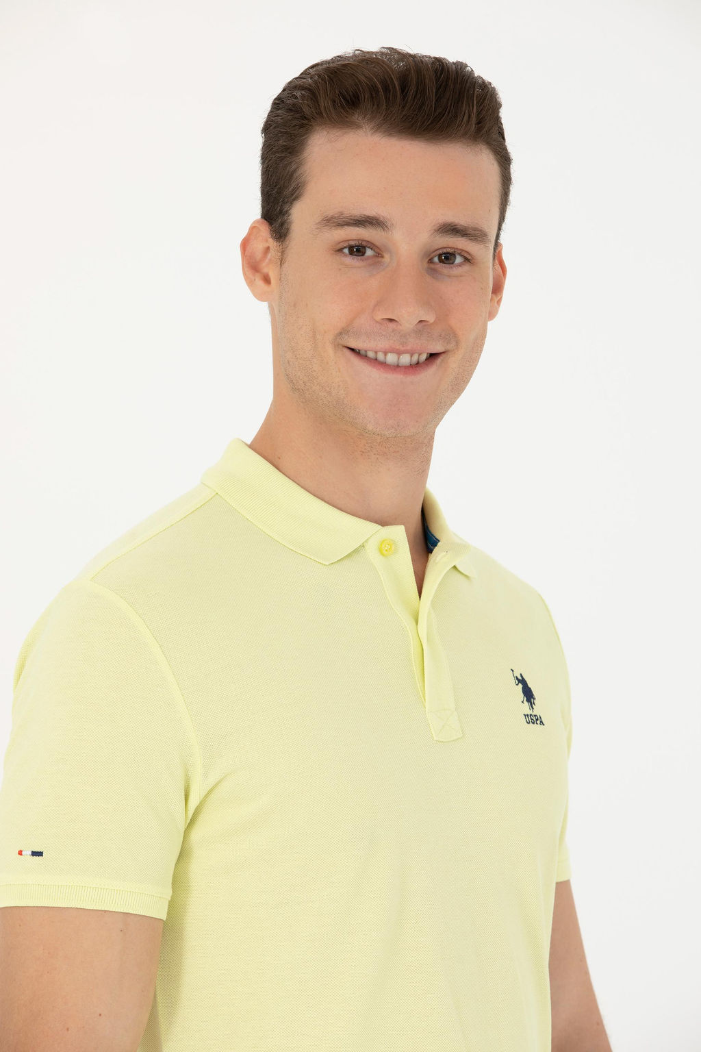 Мужская светло-желтая базовая футболка - U.s. polo assn фото 9