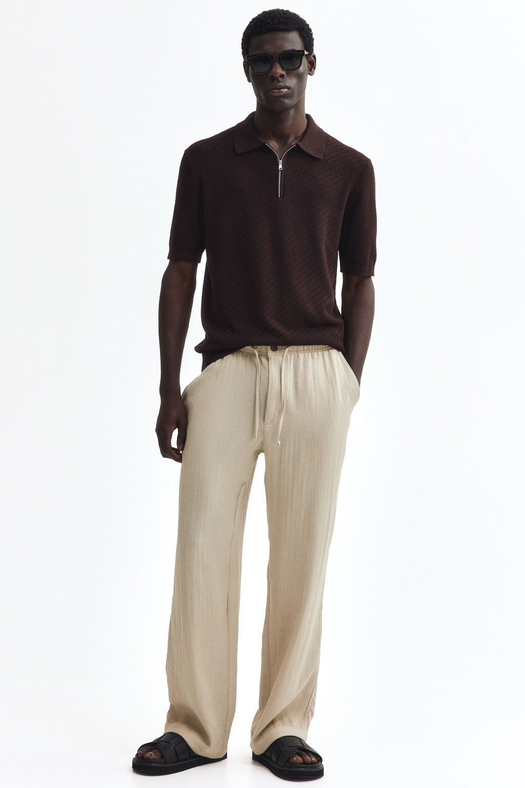 Polo texturizado Slim Fit - H&m фото 9