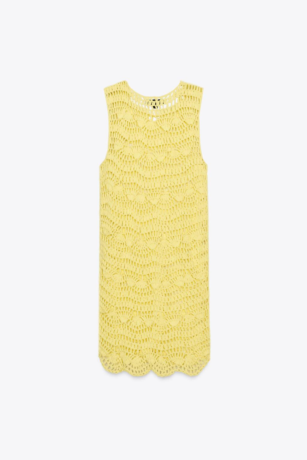OPEN KNIT MINI DRESS - Zara фото 6