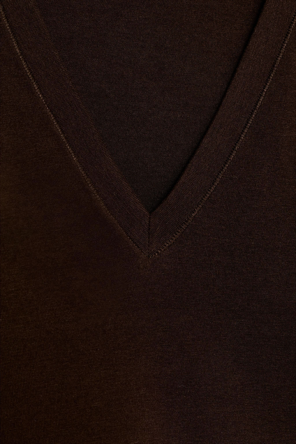 CAMISETA ESCOTE PICO / Marr?n - Zara фото 8