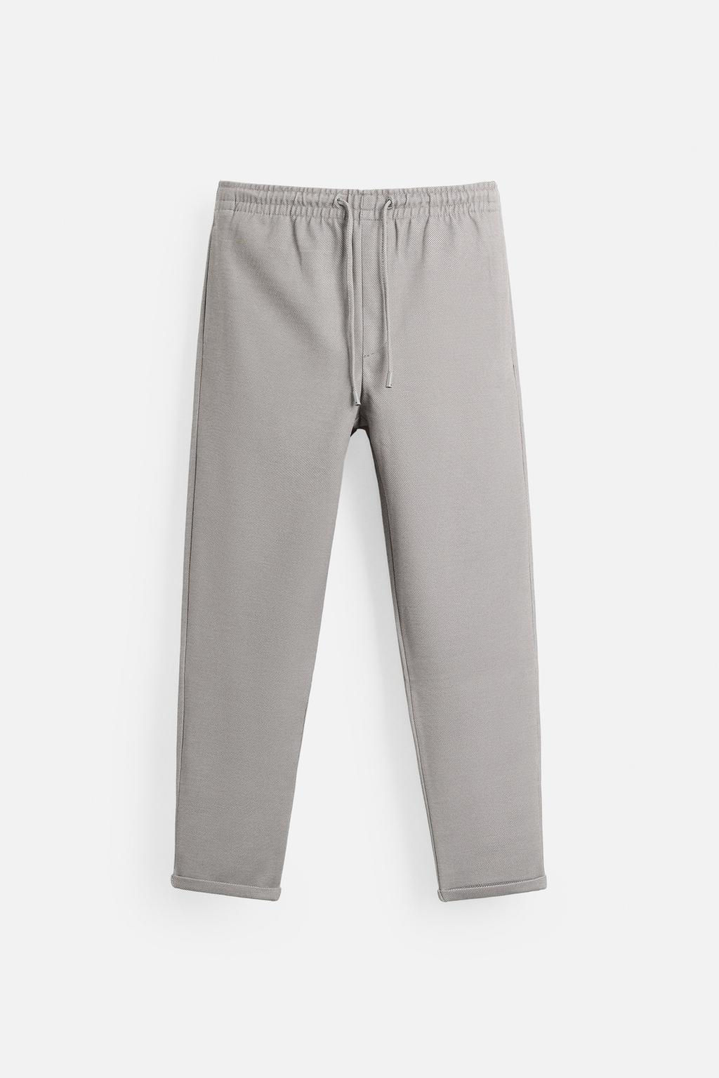 EASY CARE JOGGER WAIST TROUSERS - Zara фото 35