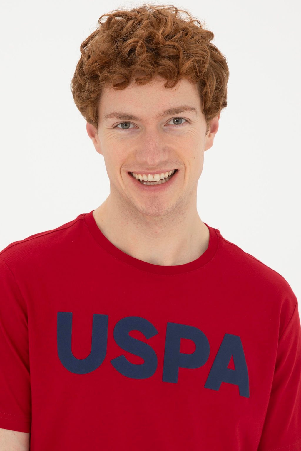 Мужская бордово-красная базовая футболка - U.s. polo assn фото 2