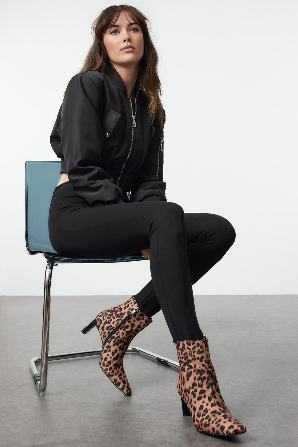 Trendyolmilla Shoes Leopar Desenli Kahverengi Ince Topuklu Kad?n Bot TAKAW25BO00056  фото 2