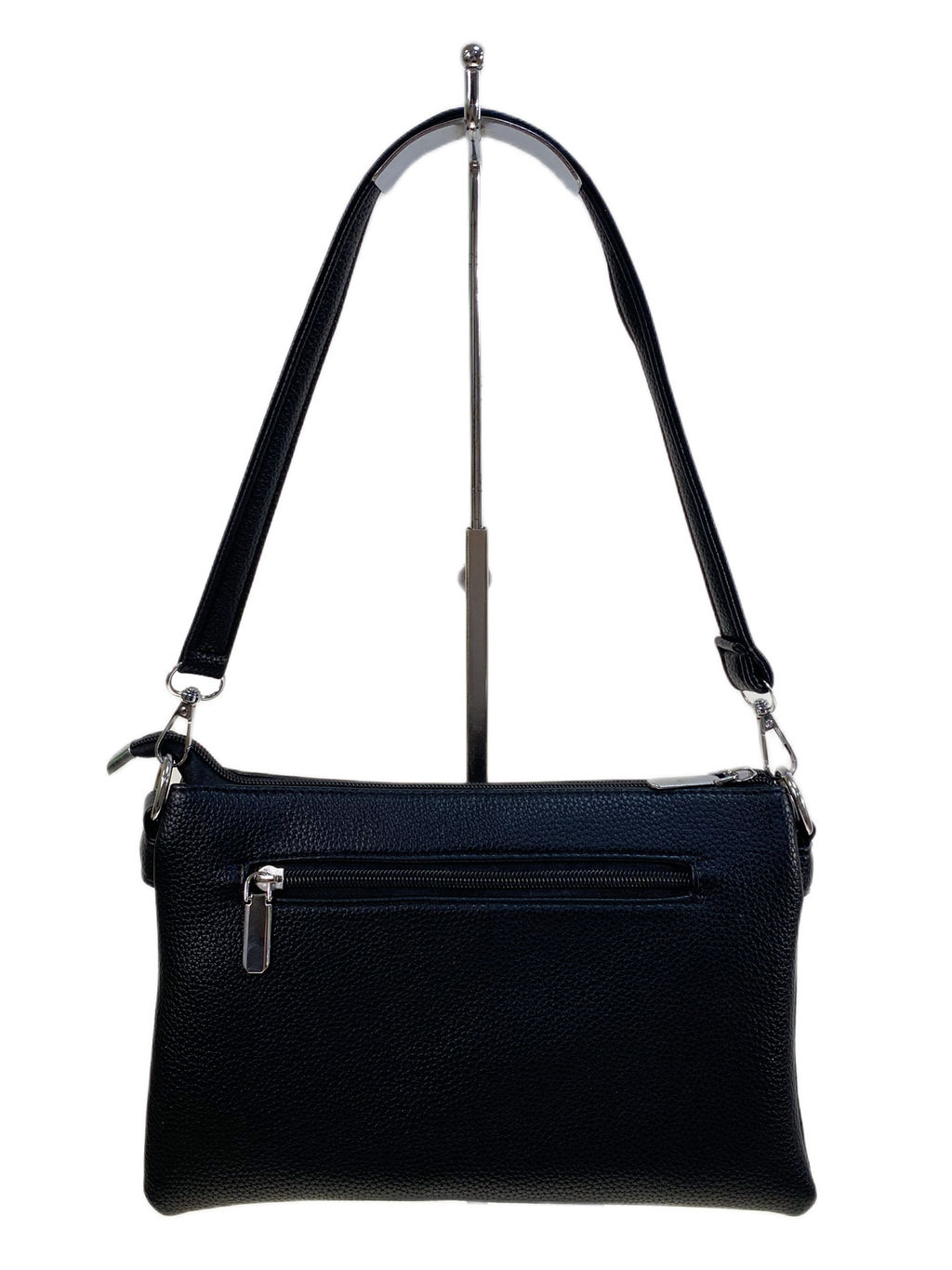 Женская сумка из искусственной кожи, цвет черный - Greta фото 2