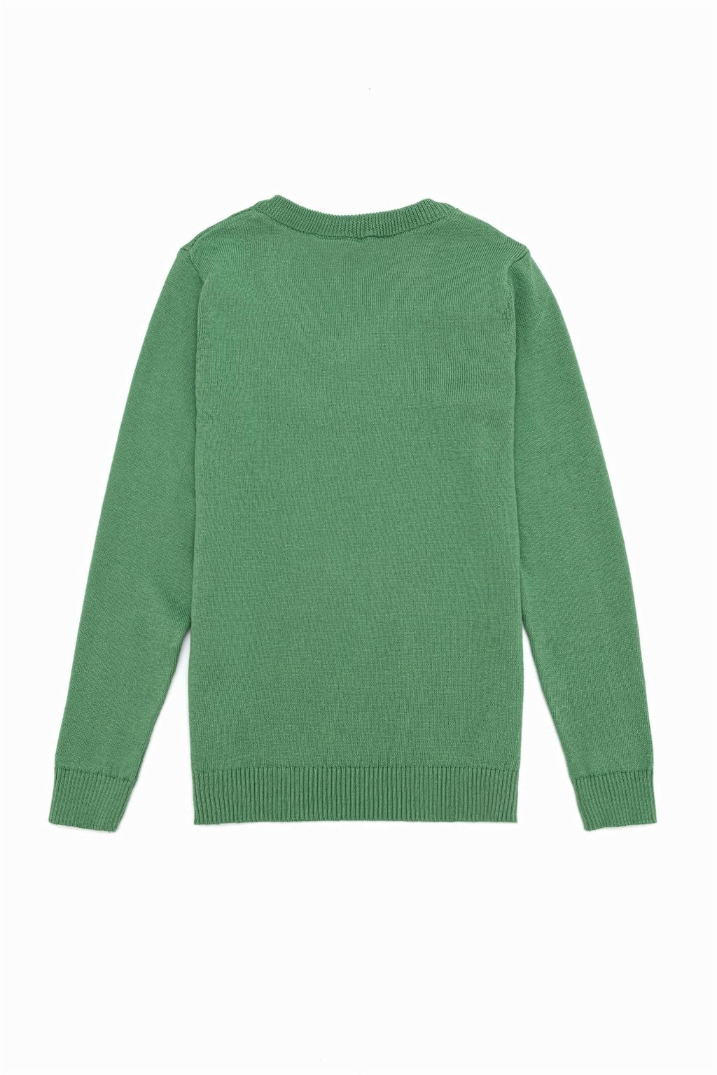 Вязаный свитер Mint V-образным вырезом для мальчиков Basic - U.s. polo assn фото 2