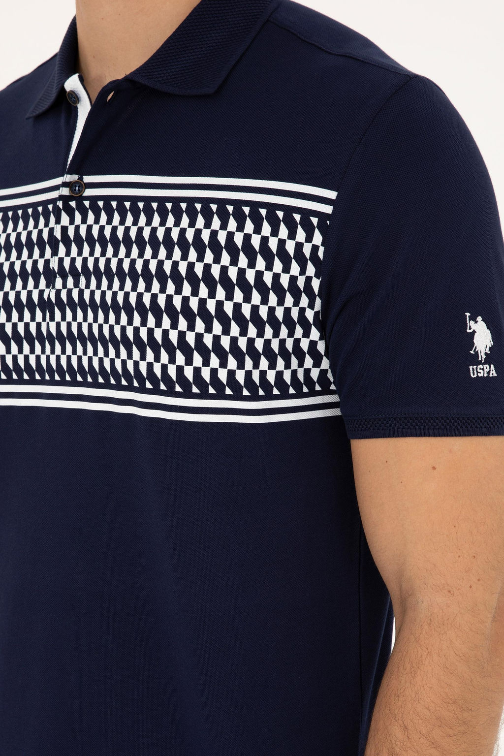 U. S. Polo Assn / Мужская темно-синяя футболка - U.s. polo assn фото 7