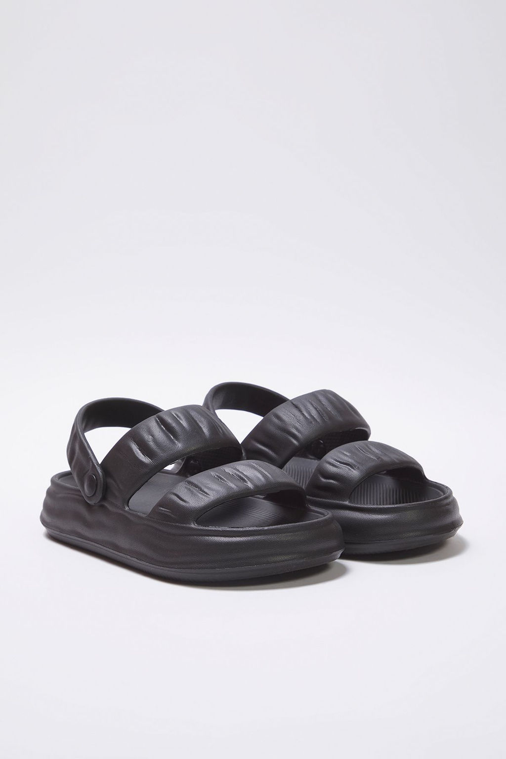 Trendyol Shoes Siyah Cift Bantl? Hafif Taban Kad?n Eva Sandalet Terlik TAKSS25SD00032 - Trendyolmilla фото 3