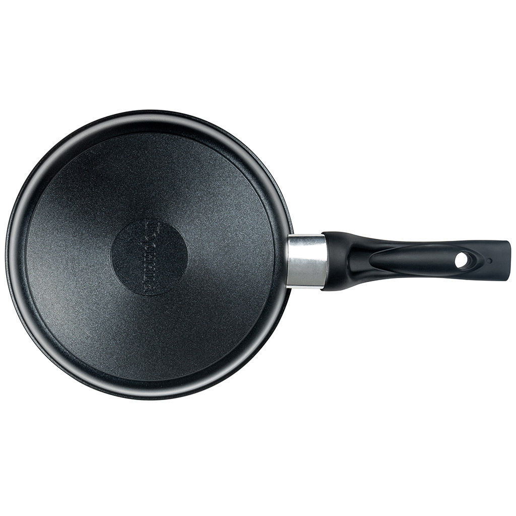 Сковорода с антипригарным покрытием д20см Классик, h5,1см, s0,38см, ручка из термостойкого пластика, стеклянная крышка с пароотводом, подарочная упаковка (Россия) - Домашняя мода фото 4