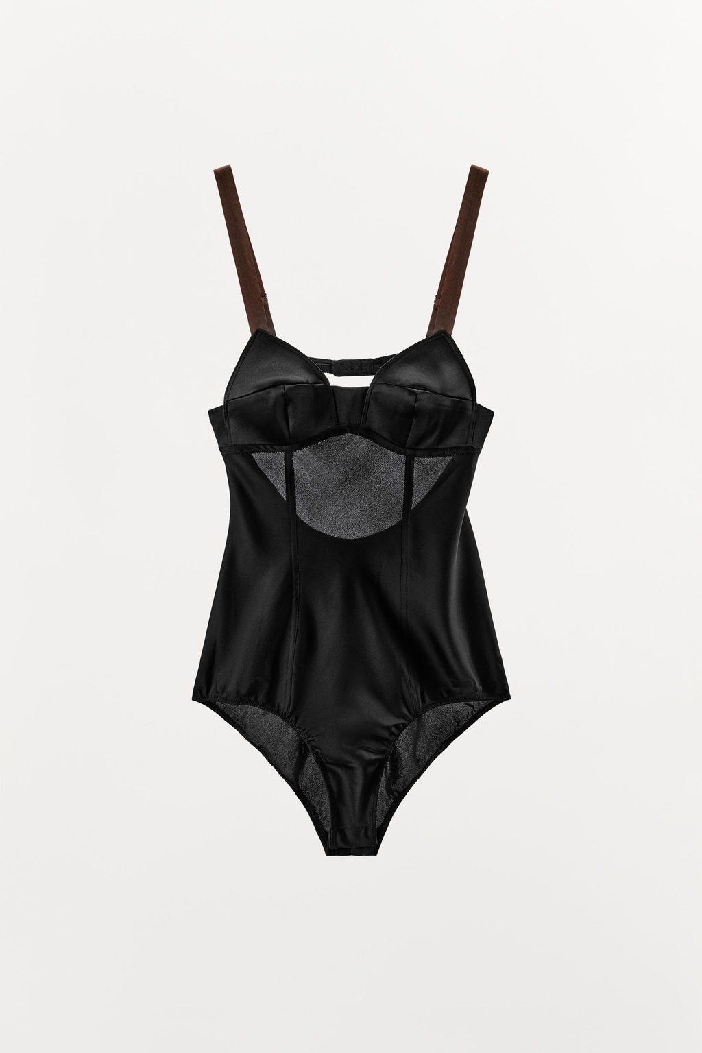 CONTRAST STRAP SEAM BODYSUIT