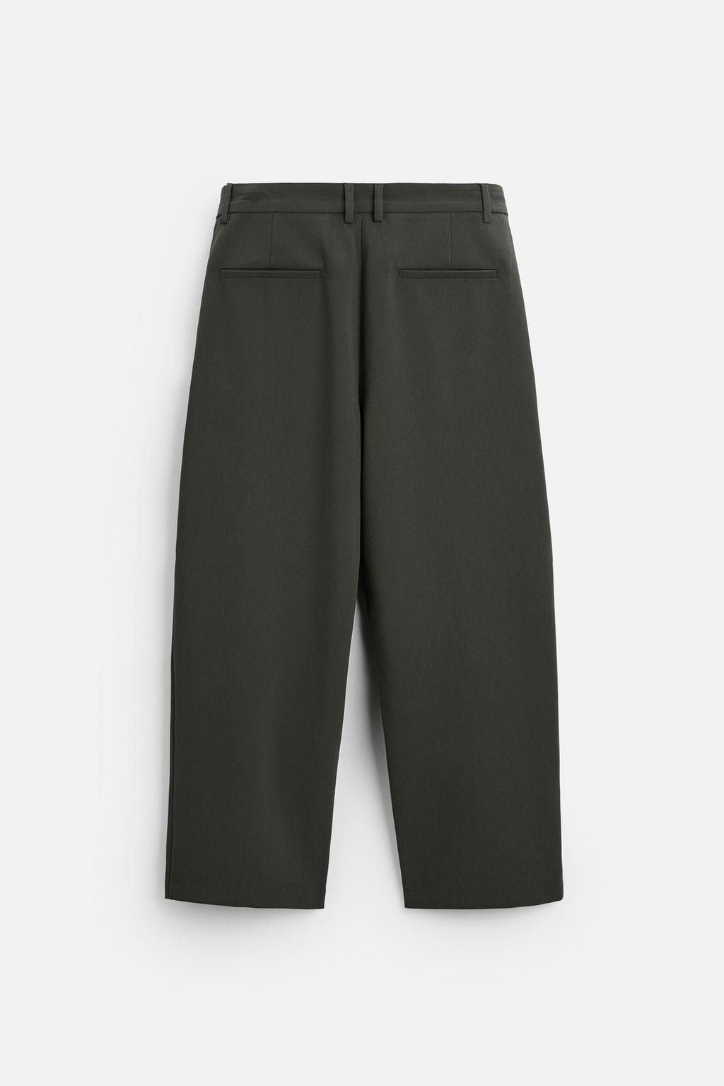 RELAXED FIT PLEATED TROUSERS - Zara фото 12