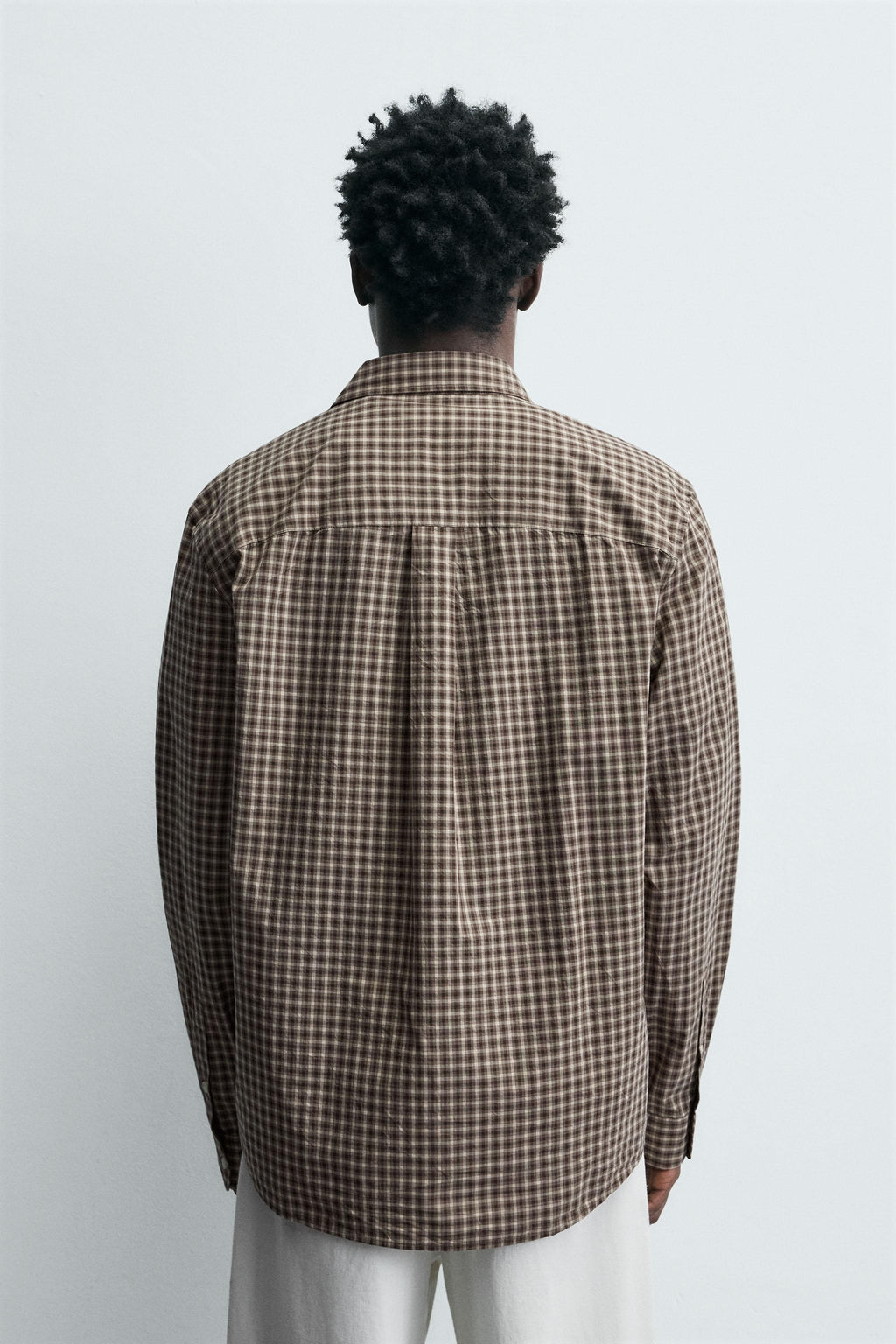 RELAXED FIT CHECK SHIRT - Zara фото 3