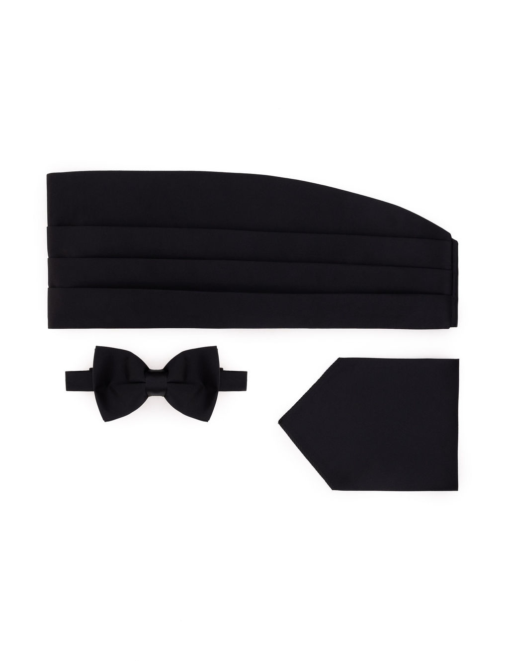 Черный набор папьон и ремень