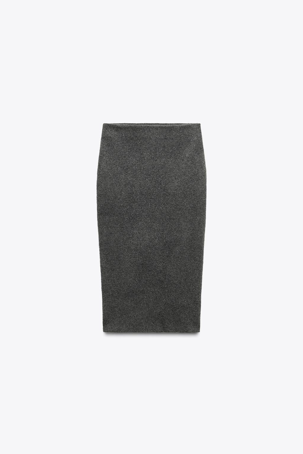PLAIN KNIT MIDI SKIRT - Zara фото 6