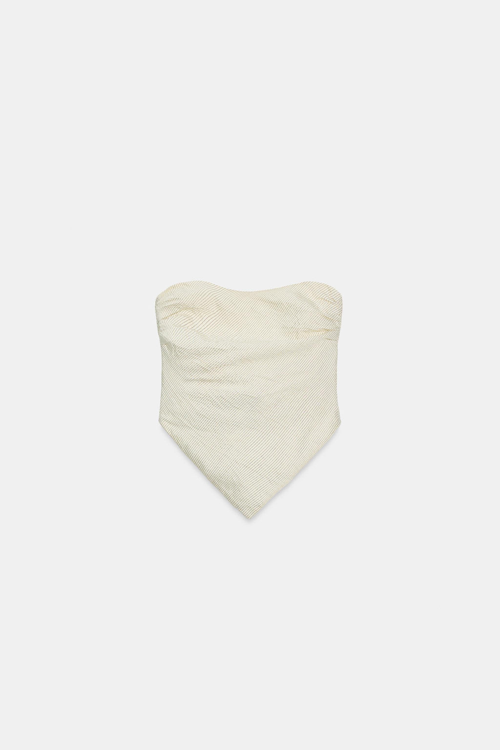 TOP SATINADO PALABRA DE HONOR LAZADA / Crudo / Negro