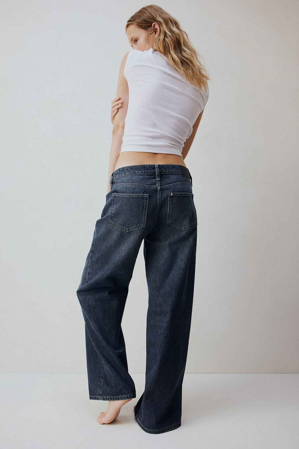 Baggy Wide Low Jeans - H&m фото 5