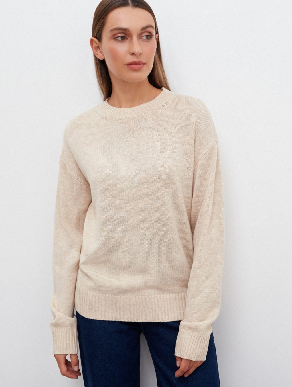 Conso/KJL 220614 - beige Джемпер женский  фото 3