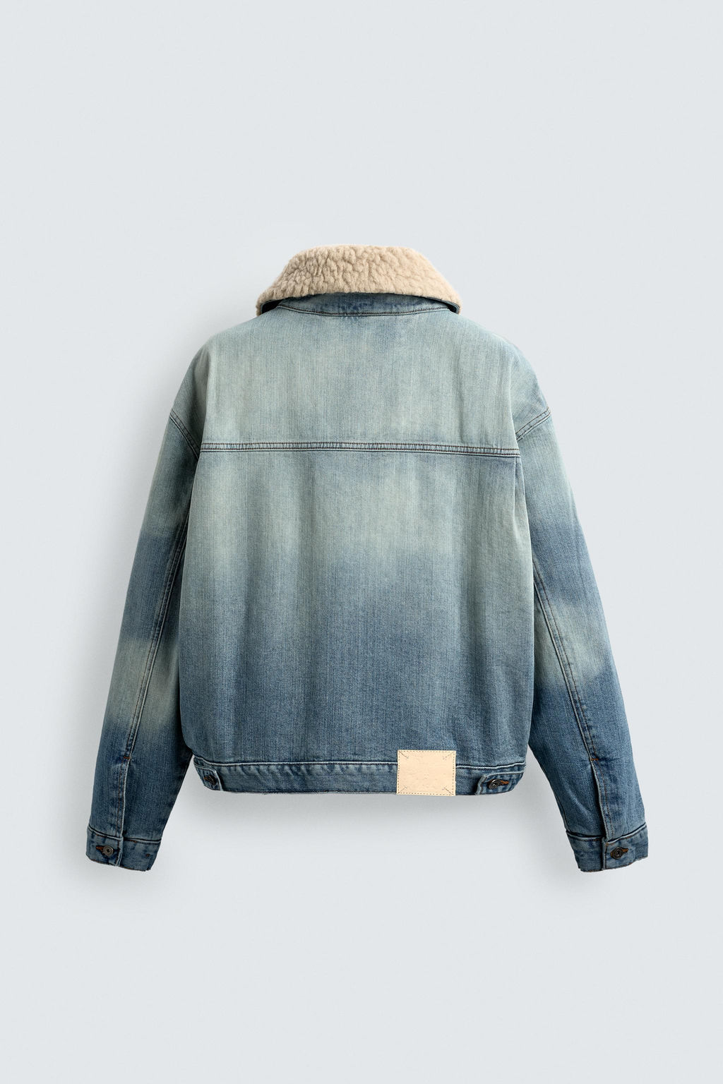 DENIM JACKET WITH PLEATS X SR_A - Zara фото 8