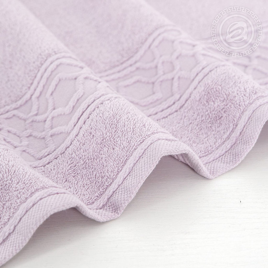Полотенце махровое Ажур (светло-лавандовый) 70*140/1 шт. - 70*140 Махровые полотенца Арт Дизайн (Узбекистан)  фото 5