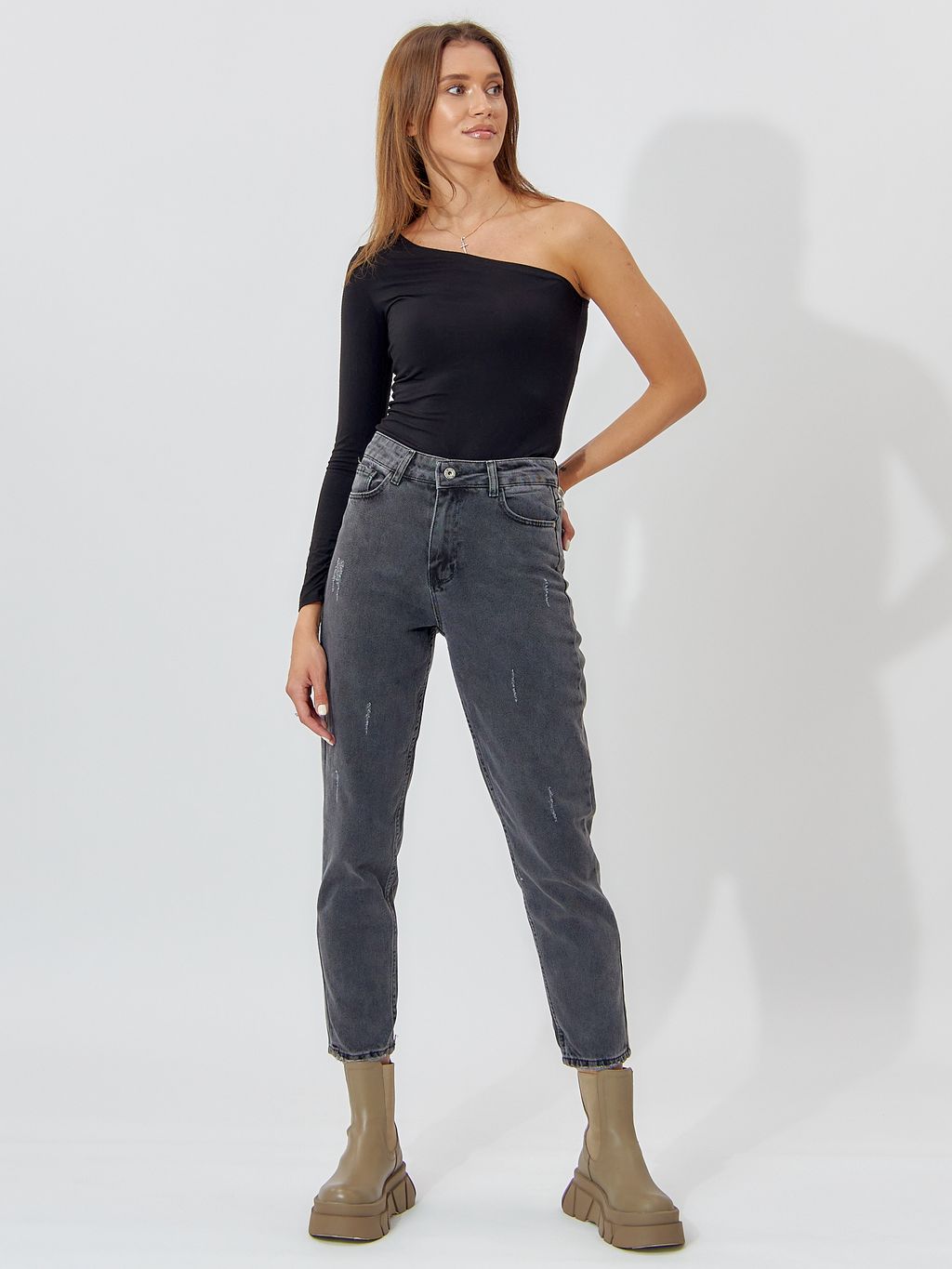 Джинсы женские темно-серого цвета 536_227TC - Mtforce фото 2
