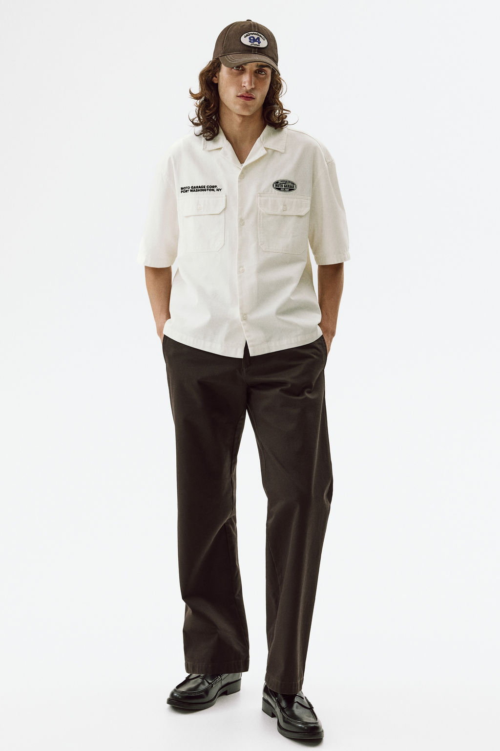 Camisa cargo de manga corta Relaxed Fit - H&m фото 5