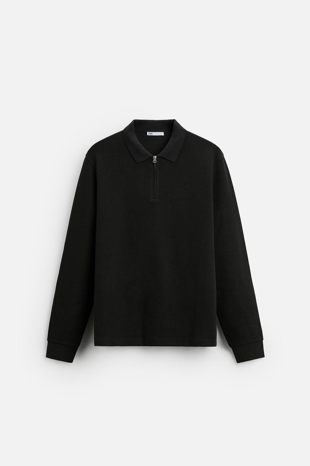 ZIP COLLAR POLO SHIRT - Zara фото 7