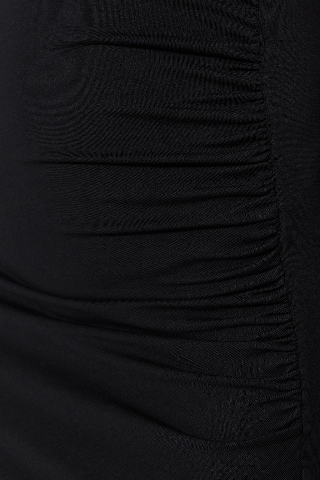 TRENDYOLMILLA lacivert Fitted/Vucuda Oturan Buzgu ve Y?rtmacl? Midi Pamuklu Esnek Orme Elbise TWOSS23EL00777  фото 5