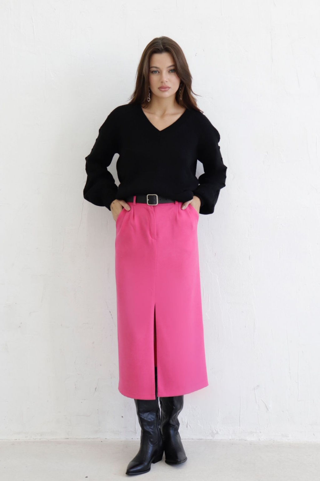 Юбка миди-макси с разрезом спереди - Martichelli фото 17