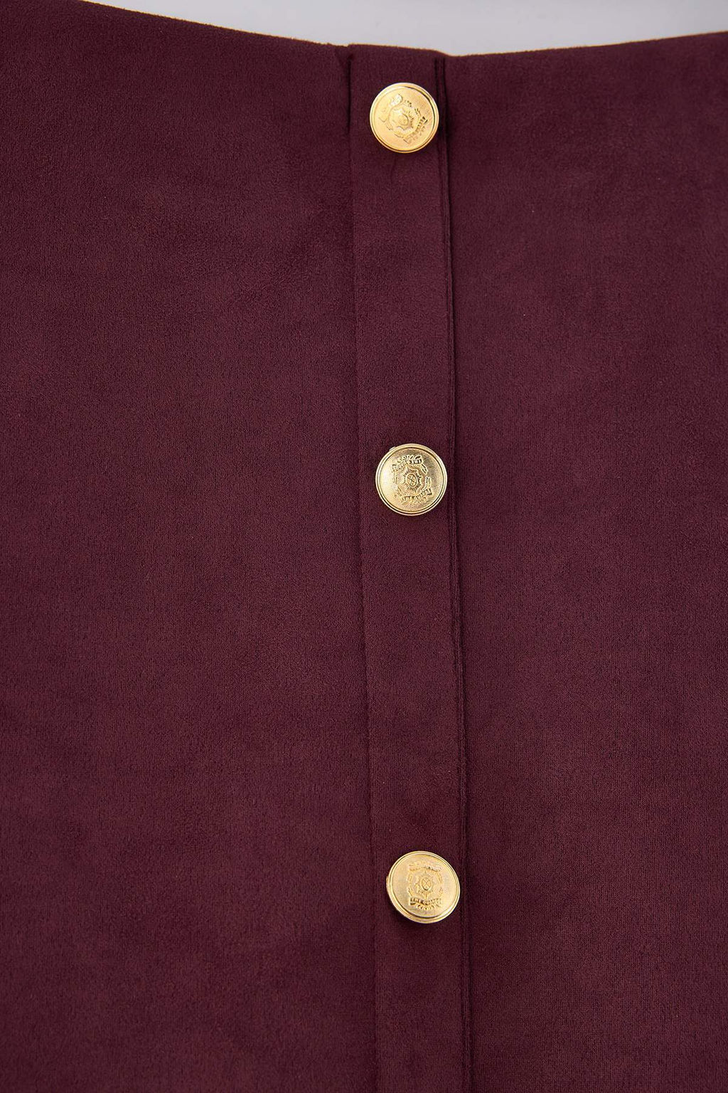 Bordo D_z D__meli A-Kesim/_an Form Mini S_et _rme Etek TWOAW27ET00050 - Trendyolmilla фото 2
