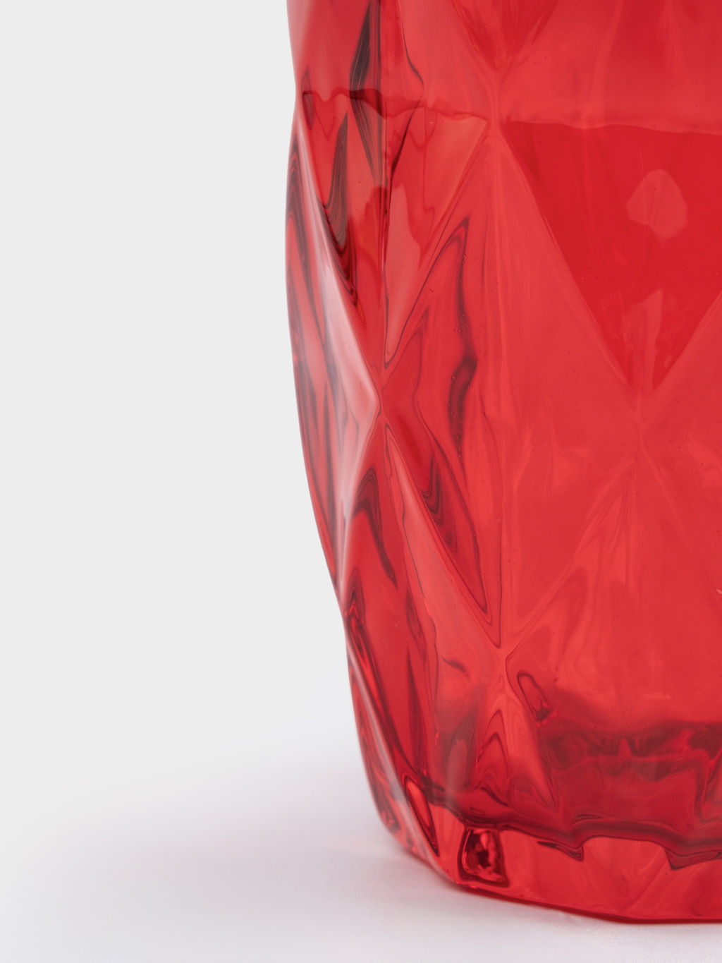 Стакан, 10 см, 270 мл, стекло, красный, Diamond color - Anna lafarg фото 5