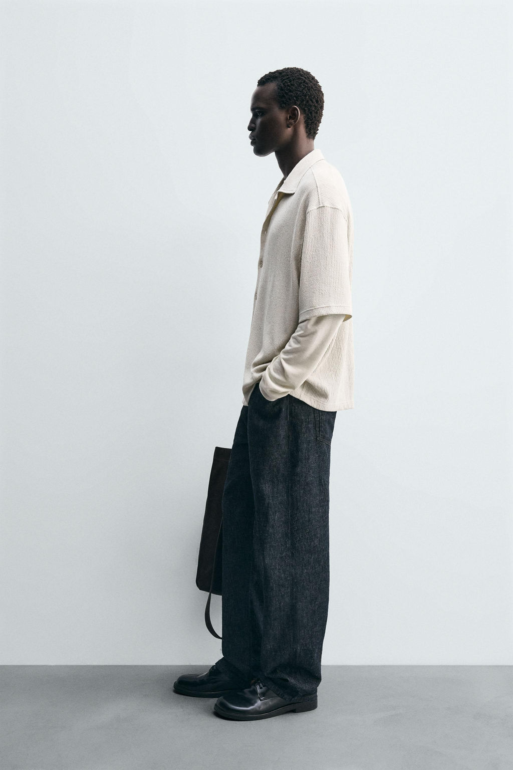 TEXTURED RELAXED FIT SHIRT - Zara фото 4