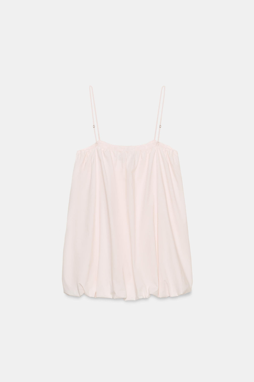 VESTIDO MINI NYLON GLOBO / Rosa tiza - Zara фото 7