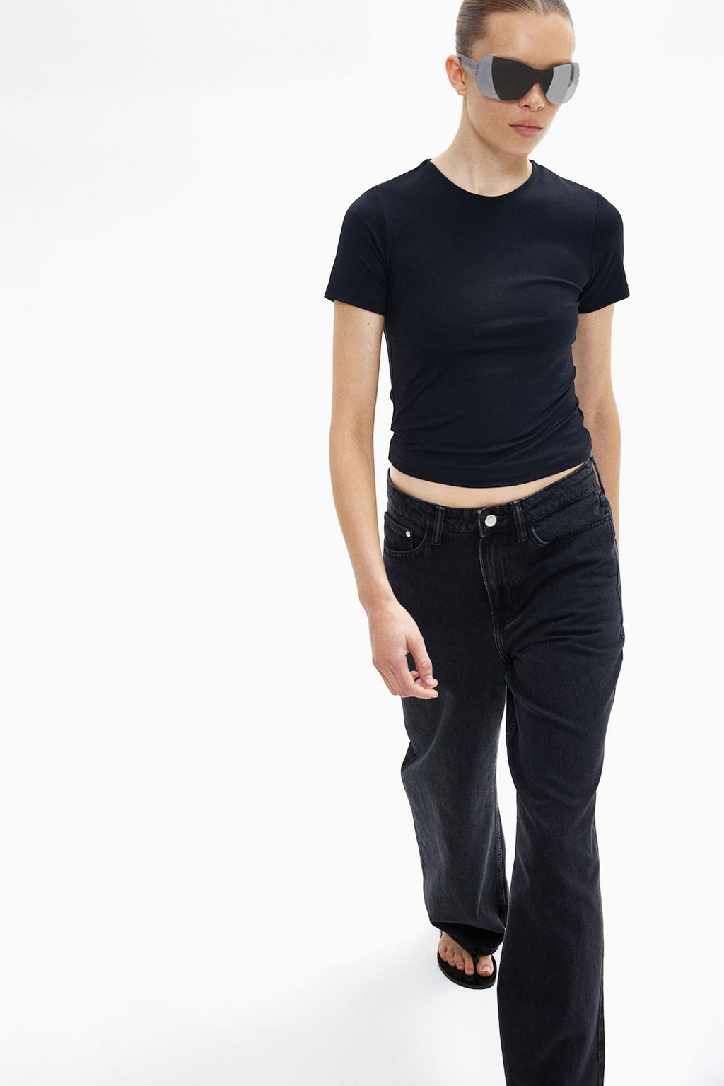 Petite Length Wide Ultra High Jeans
