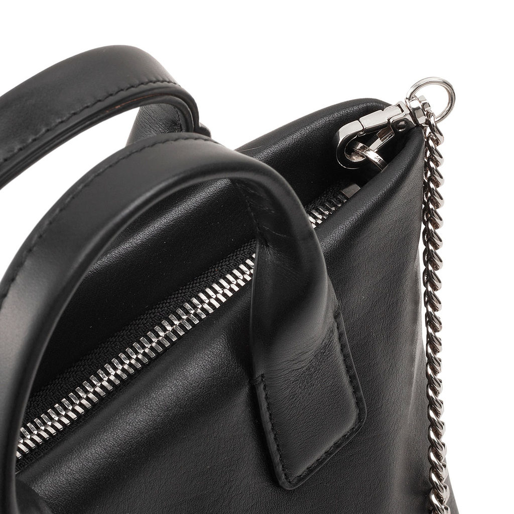 Итальянская миниатюрная женская сумочка DuDu Bags серии Ibiza | черно-розовый - Dudubags фото 4